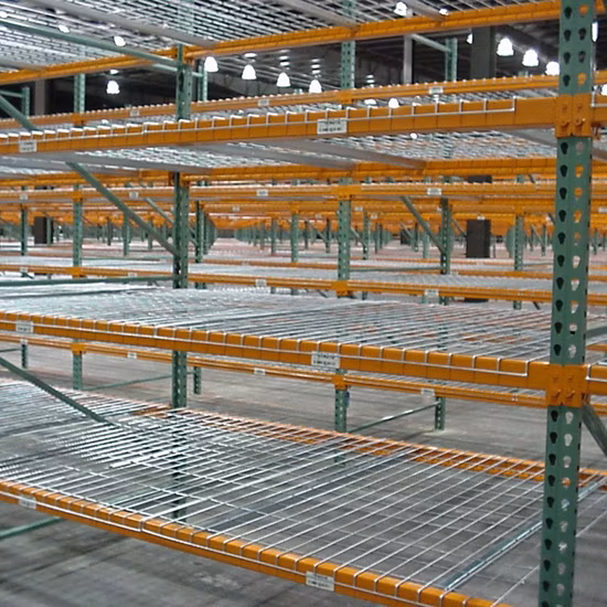 Deck de rede de arame galvanizado de aço galvanizado de armazenamento de canal alargado industrial Eastfound