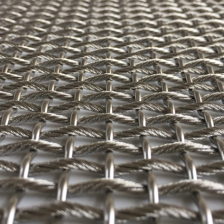 Stainless Steel Cable Rope Metal Decorative Partition Balustrade Wire Mesh Rod Cable Mesh