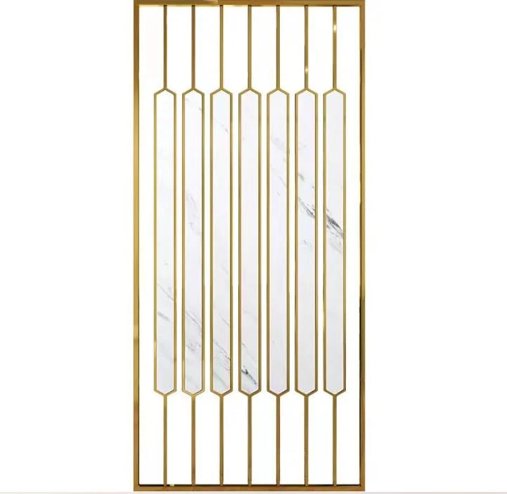 Qian Yan Decorative Glass Screen Manufacturers OEM Customizedhall and Kitchen Partition China Sandblasted Finished Stainless Steel Wire Mesh Screen Partition