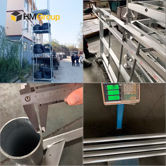 Rack de palete de tubos de aço de armazenamento a frio de empilhamento móvel de alta qualidade Manurack