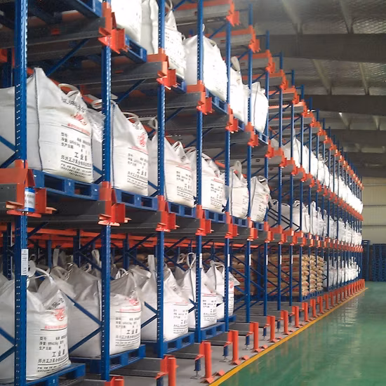 Rack de palete de aço de transporte por rádio para armazenamento em armazém industrial